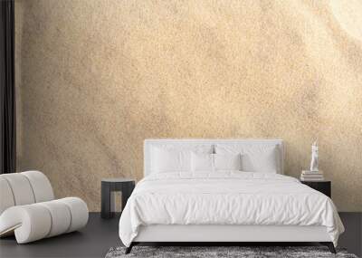 Sand pattern texture for background. Brown desert pattern from tropical beach. Wall mural