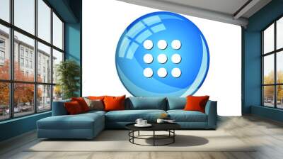 Modern Apps 9 Grid Menu Icon Button Logo Wall mural