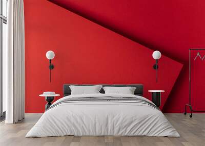 beautiful decorative bright red abstract background Wall mural