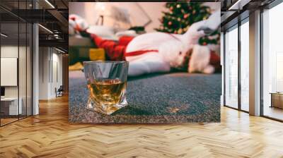 glass of whiskey Wall mural