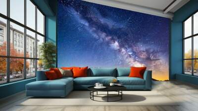 milky way galaxy in the sky Wall mural