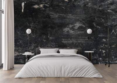 old black weathered cement wall texture Wall mural