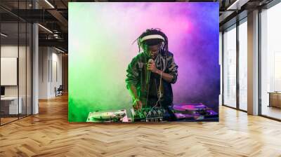 professional african american DJ Wall mural