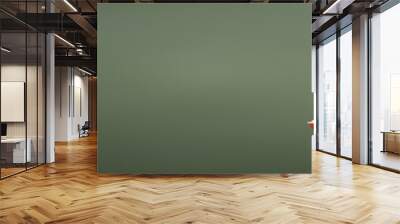 smiling african american schoolgirl reading book near empty green chalkboard, panoramic shot Wall mural