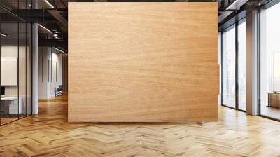 top view of empty beige wooden surface with copy space Wall mural