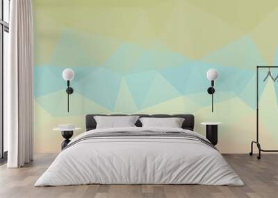 vibrant abstract colorful polygonal background Wall mural