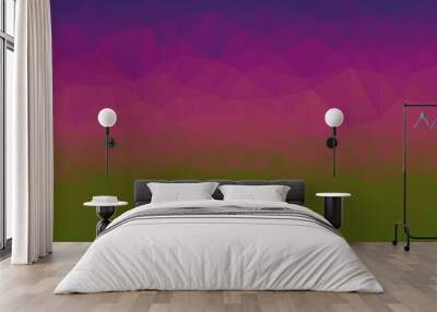 vibrant abstract colorful polygonal background Wall mural