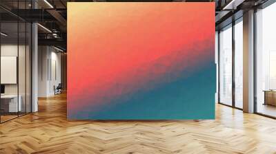 vibrant abstract colorful polygonal background Wall mural