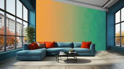 vibrant abstract colorful polygonal background Wall mural