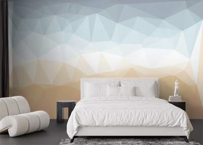 vibrant colorful geometric background with mosaic design Wall mural