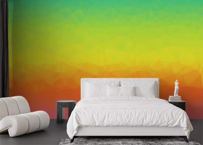 vibrant colorful geometric background with mosaic design Wall mural