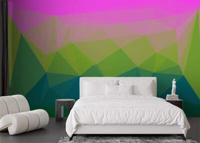 vibrant creative prismatic background with polygonal pattern Wall mural