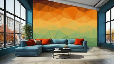 vibrant creative prismatic background with polygonal pattern Wall mural