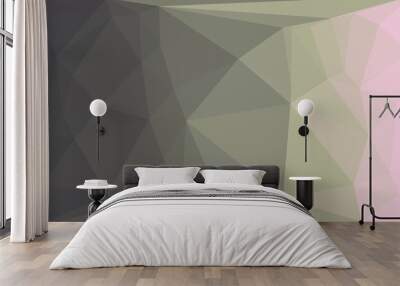 vibrant minimal multicolored polygonal background Wall mural