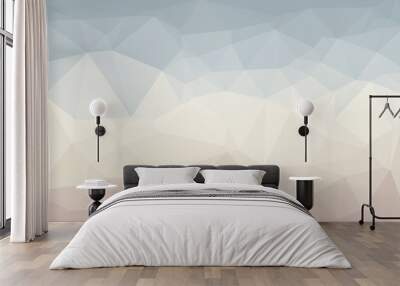 vibrant minimal multicolored polygonal background Wall mural