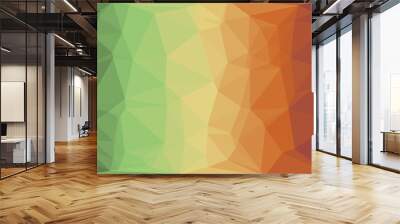 vibrant minimal multicolored polygonal background Wall mural