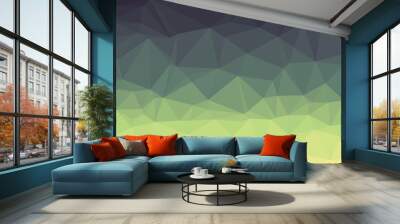 vibrant minimal multicolored polygonal background Wall mural