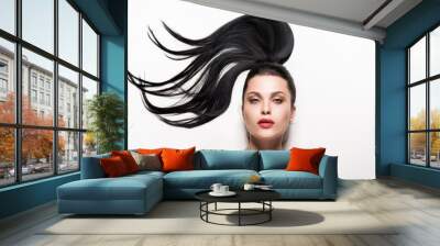 woman with beautiful hair Wall mural