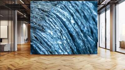 Water cocept - river water flowing with light reflecting of its surface Wall mural