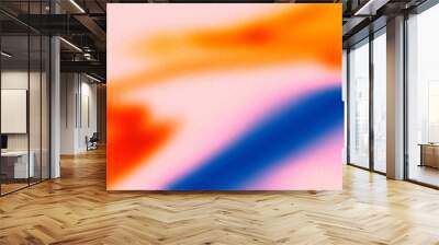 futuristic smooth gradient background abstract pink orange blue backdrop digital noise wallpaper Wall mural