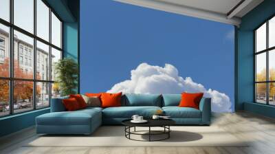 Blue sky with cloud. Wall mural