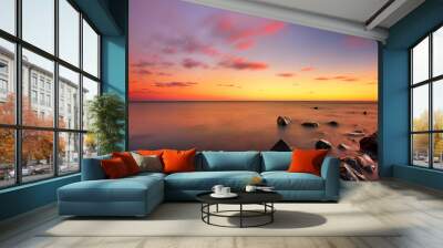 Brilliant Sunset of Brighton Beach Duluht Wall mural