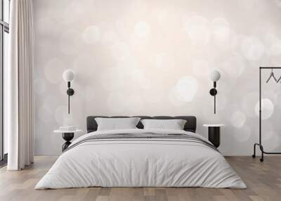 Abstract bokeh lights with soft light background. Blur wall. Wall mural