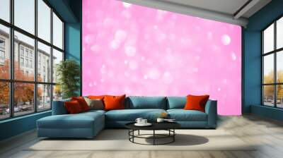 Abstract bokeh lights with soft light background. Blur wall. Wall mural