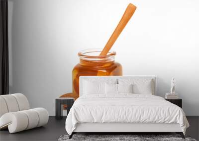 Honey in the jar and almonds Wall mural