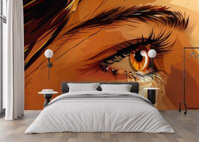 Actions speak louder than words: What you do carries more weight than what you say. Wall mural