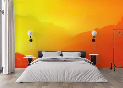 Bold Red and Yellow: Emphasizing Jesus' Sacrifice and Joy Wall mural