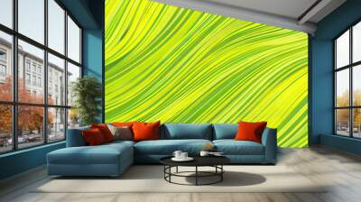 Lime Green Lines: A bold, bright line pattern in lime green hues, adding a playful touch to any abstract background. Wall mural