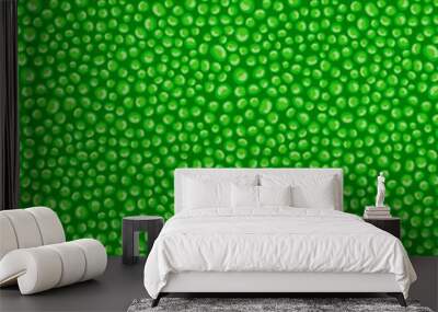 Green fresh pea texture print background.  Peas seamless pattern print Wall mural