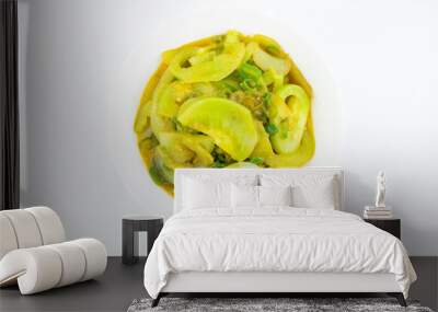 A dish of home-cooked fried green tomatoes Wall mural