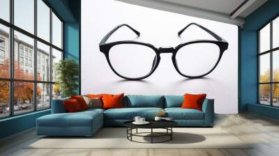 Black glasses still life material Wall mural