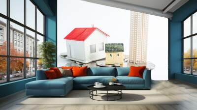 Buying a house / real estate concept Wall mural