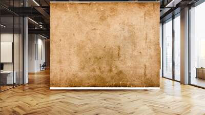 aged stained paper sheet isolated on white background Wall mural