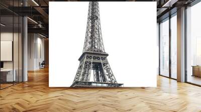 Eiffel Tower over white background. Paris, France Wall mural