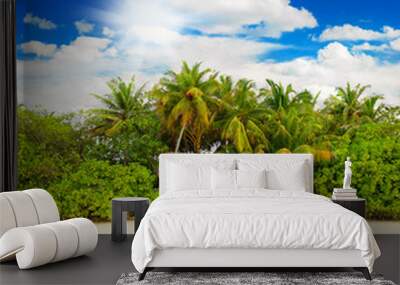 landscape of tropical island beach Wall mural