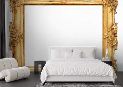 old golden frame. vintage background Wall mural