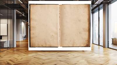 open old book isolated on white Wall mural