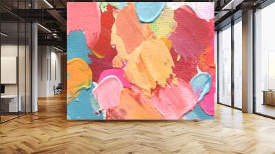 Abstract acrylic and watercolor painting. Canvas background. Wall mural