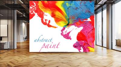 Abstract acrylic hand painted background Wall mural