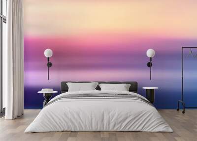 Abstract blur sunset nature background. Soft focus. Wall mural