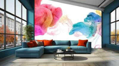 Acrylic colors in water. Abstract background. Wall mural