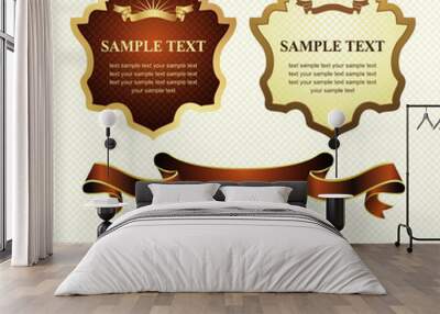 set of design elements Wall mural