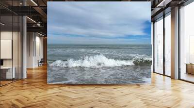 waves and sand Wall mural