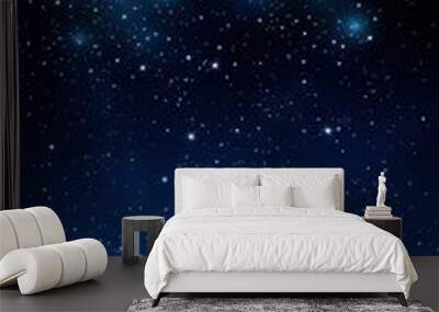 A serene night sky features a bright star illuminating the mountains below, embodying the spirit of Christmas and the birth of Jesus Wall mural