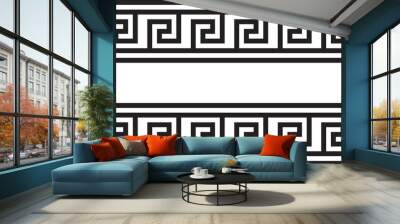 Seamless Greek Ornament black and white decoration Wall mural