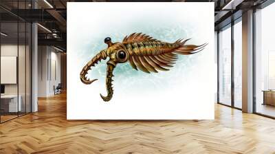 Anomalocaris - an extinct animal Wall mural